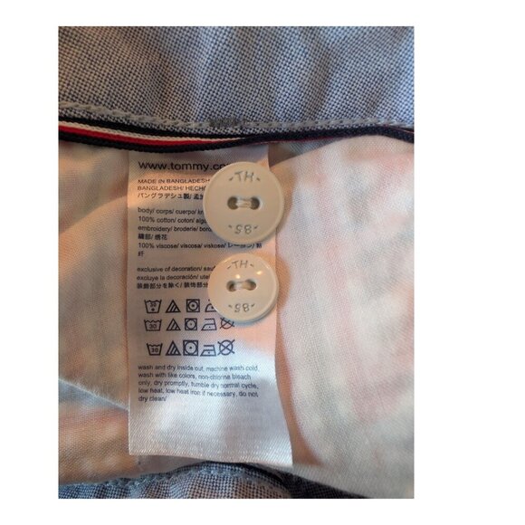 Tommy Hilfiger Stars & Stripes 9" Shorts Cotton Seersucker, Size 40 Mens - Picture 7 of 11